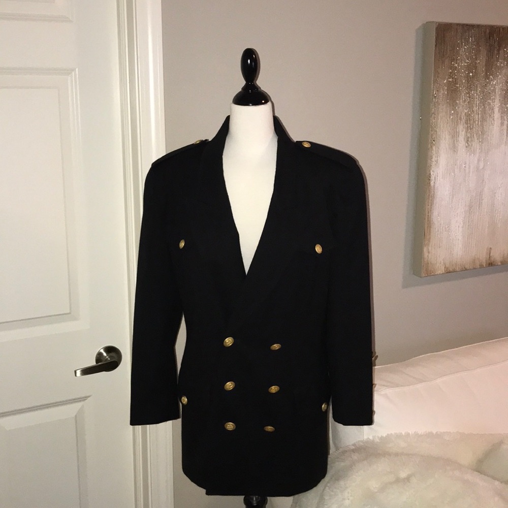 ⚜️SOLD⚜️Black Blazer Military Style